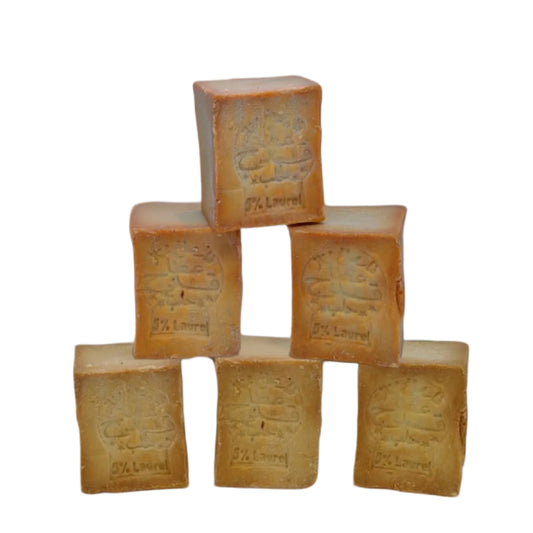 Lot de 6 savons d'Alep véritables